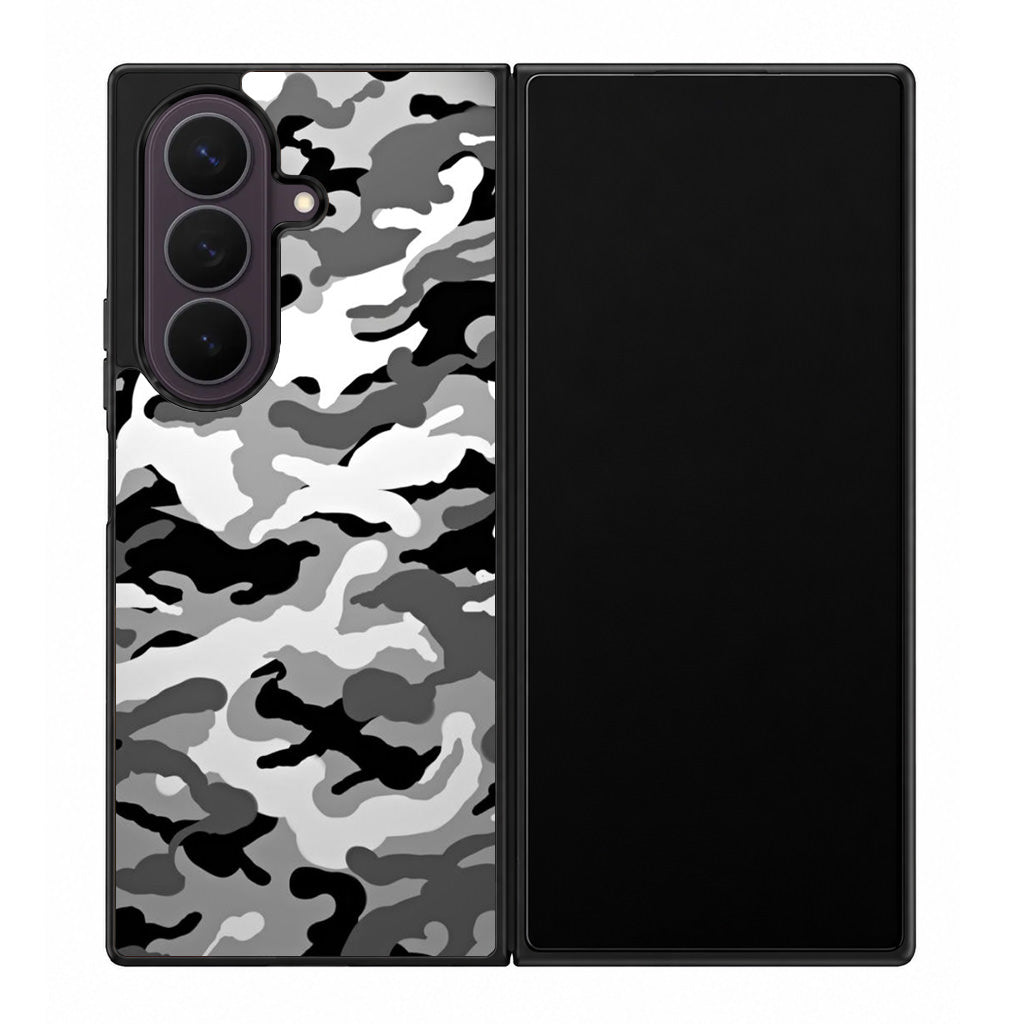 Winter Army Camo Samsung Galaxy Z Fold 8 Ultra Case