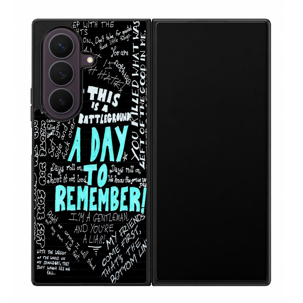 A Day To Remember Quote Samsung Galaxy Z Fold 8 Ultra Case