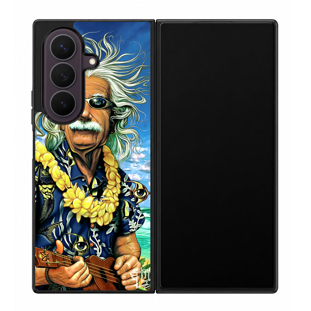 Albert Enstein On Vacation Samsung Galaxy Z Fold 8 Ultra Case