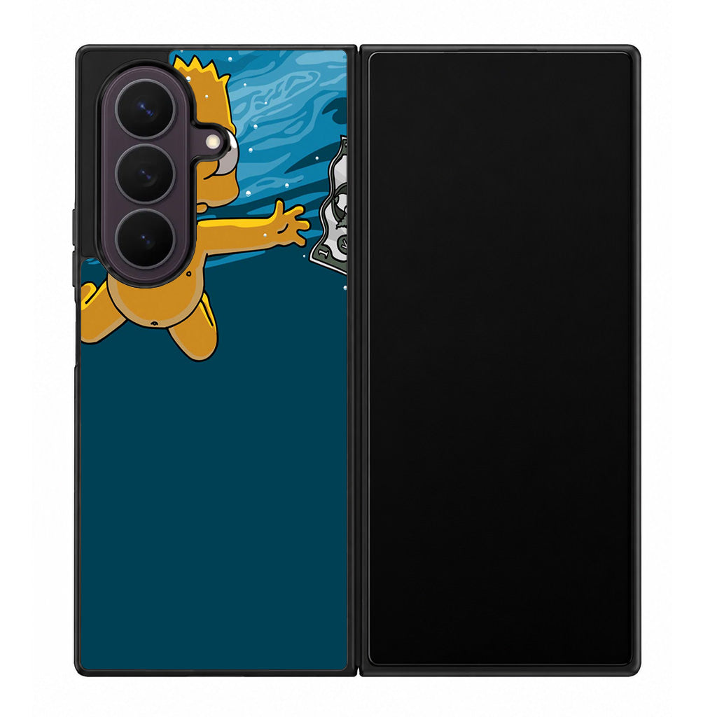 Bart Swimming For Money Samsung Galaxy Z Fold 8 Ultra Case