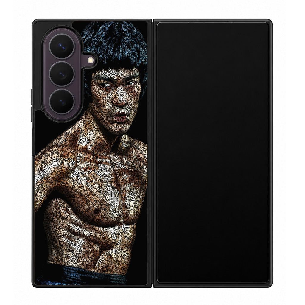 Bruce Lee Typograph Samsung Galaxy Z Fold 8 Ultra Case