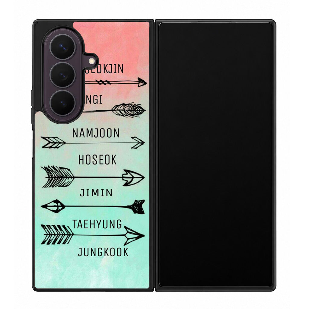 BTS Members Name Samsung Galaxy Z Fold 8 Ultra Case