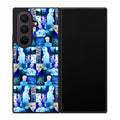 BTS Suga Blue Aesthetic Collage Samsung Galaxy Z Fold 8 Ultra Case