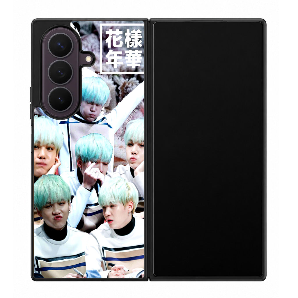 BTS Suga Collage Samsung Galaxy Z Fold 8 Ultra Case