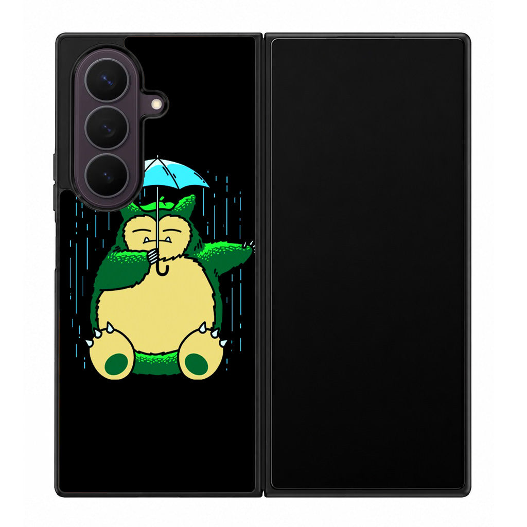 Cute Snorlax Umbrella Samsung Galaxy Z Fold 8 Ultra Case