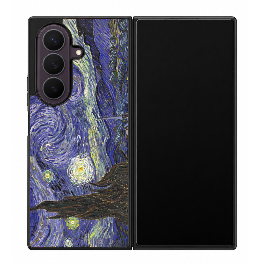 Dr Who Tardis In Van Gogh Starry Night Samsung Galaxy Z Fold 8 Ultra Case