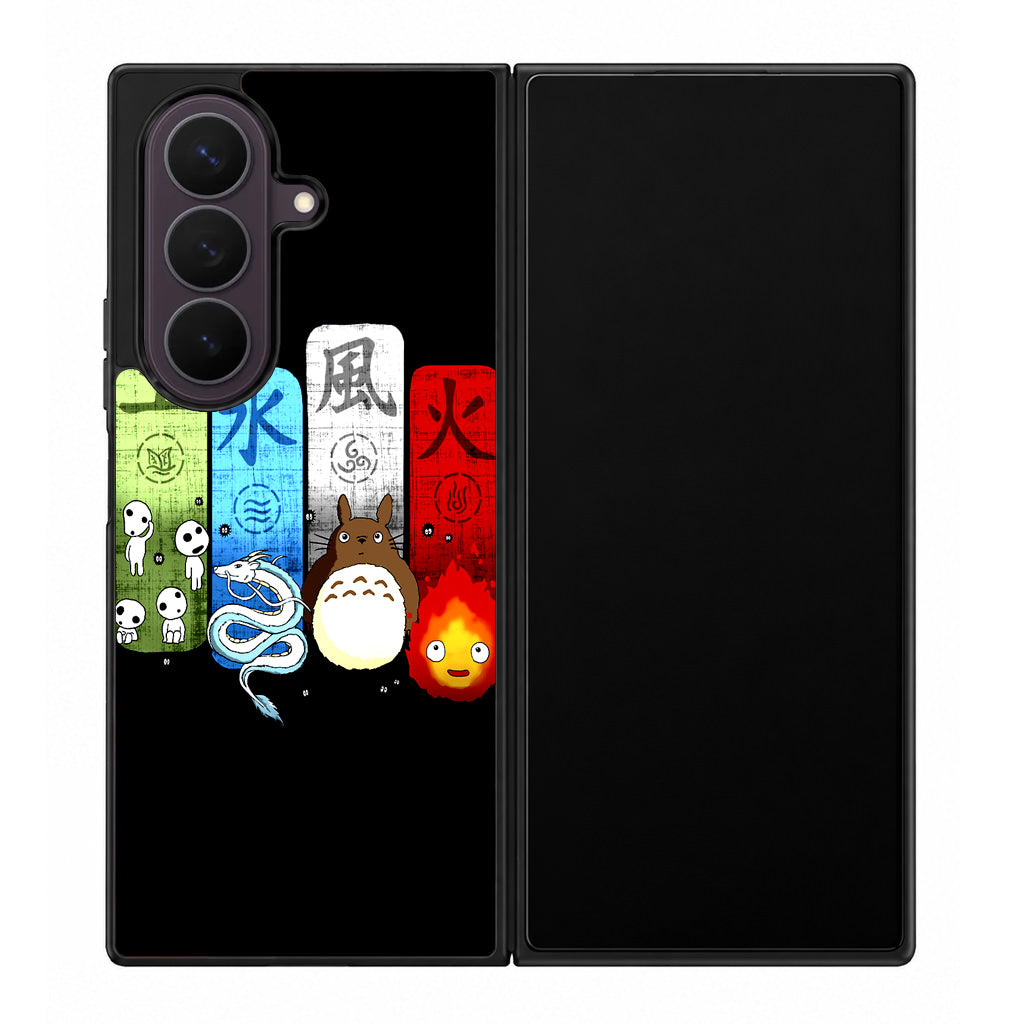 Ghibli Elemental Charms Samsung Galaxy Z Fold 8 Ultra Case