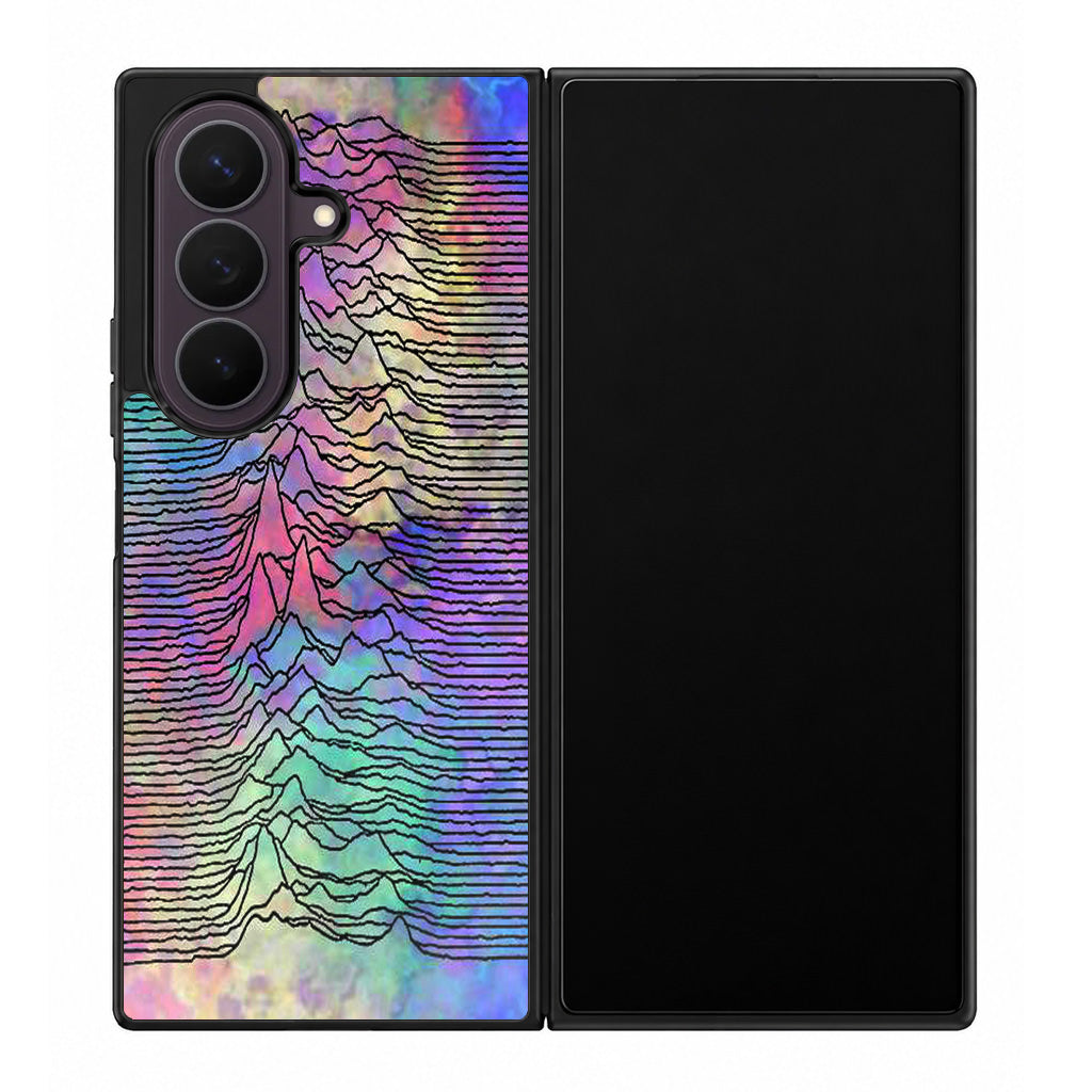 Joy Division Unknown Pleasures Colorful Samsung Galaxy Z Fold 8 Ultra Case