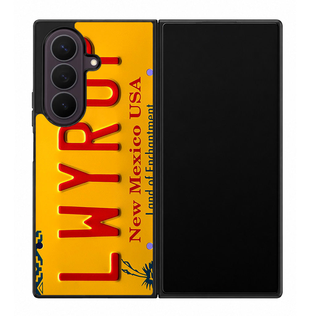 LWYRUP License Plate Samsung Galaxy Z Fold 8 Ultra Case
