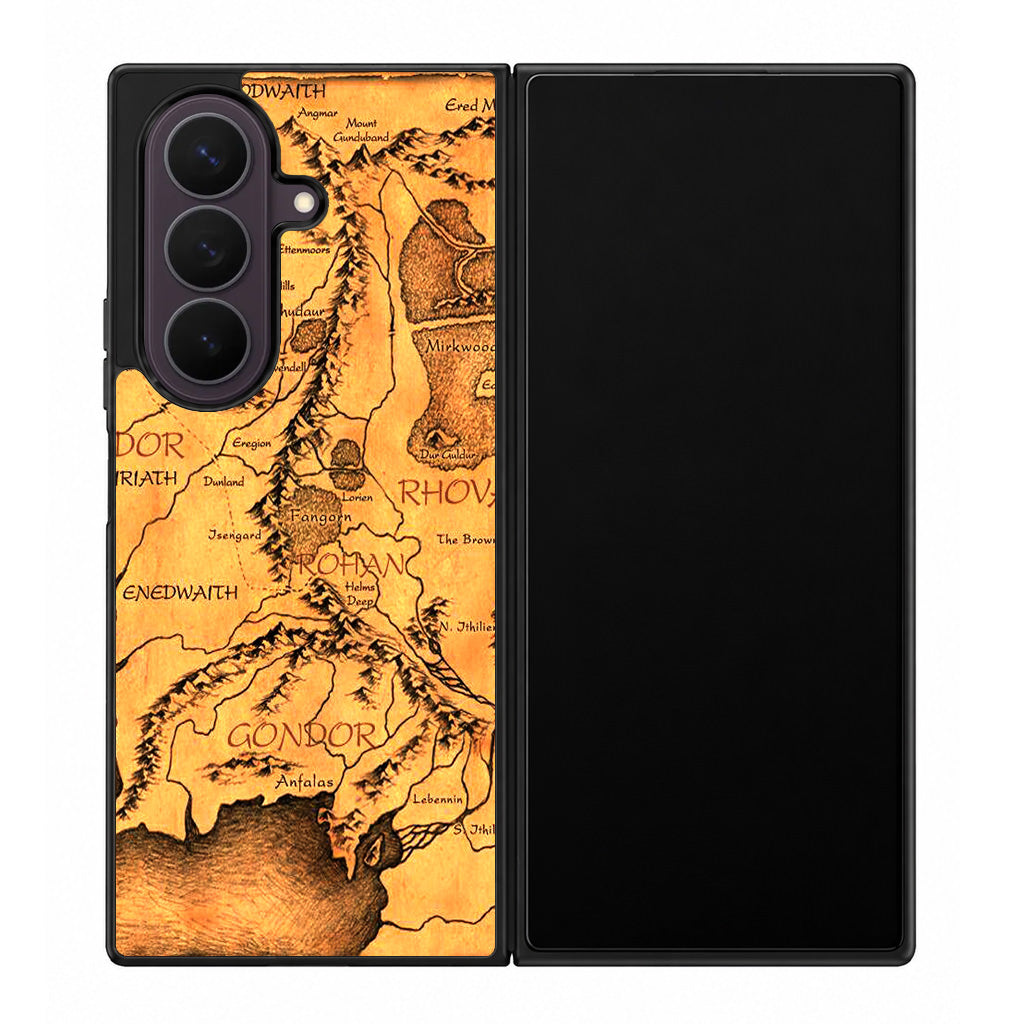 Middle Earth Map Hobbit Samsung Galaxy Z Fold 8 Ultra Case