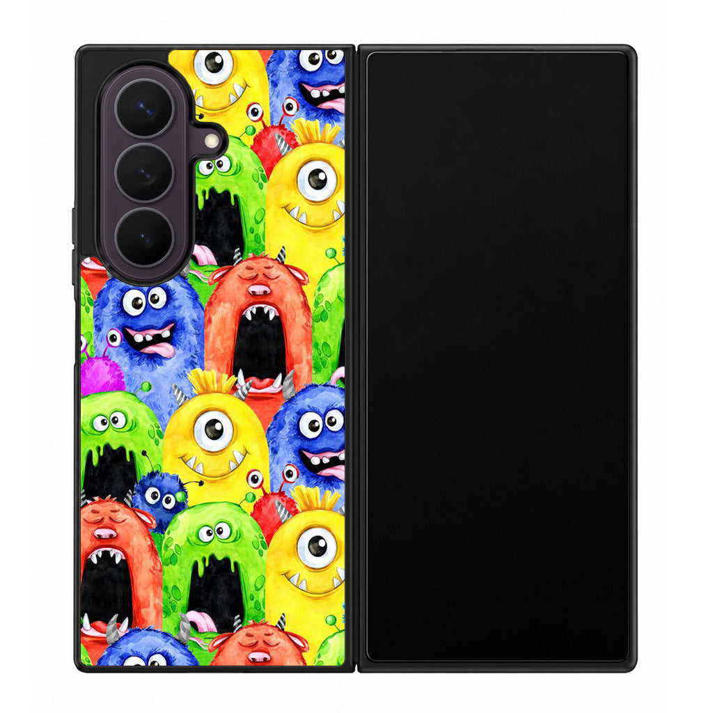 Monster Watercolor Art Samsung Galaxy Z Fold 8 Ultra Case