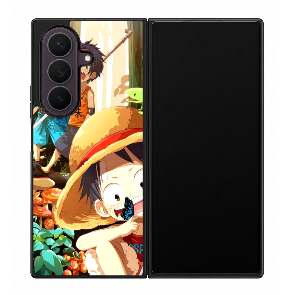 One Piece Little Sabo Ace Luffy Cute Samsung Galaxy Z Fold 8 Ultra Case