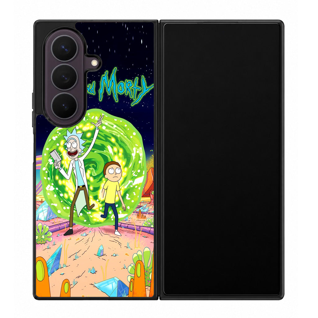 Rick And Morty Portal Gun Samsung Galaxy Z Fold 8 Ultra Case