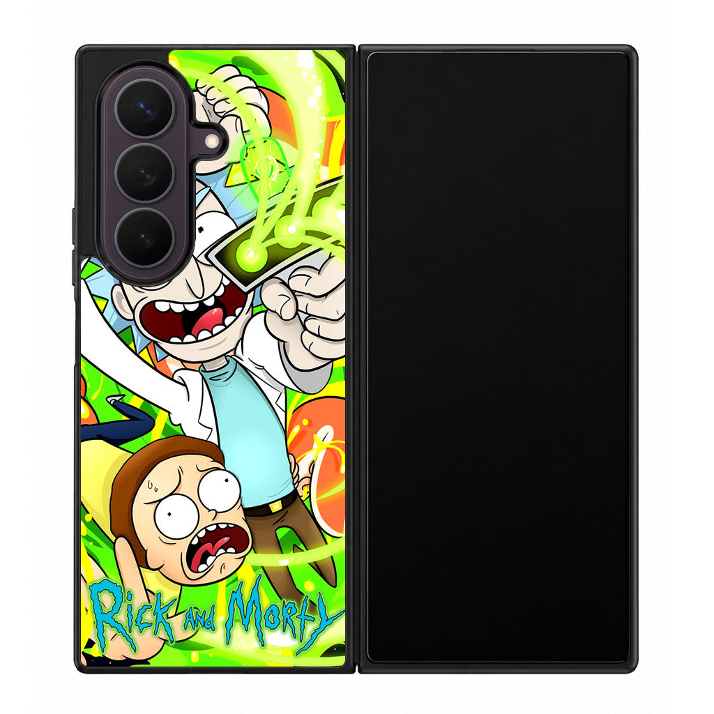 Rick And Morty Shoot Portal Gun Samsung Galaxy Z Fold 8 Ultra Case