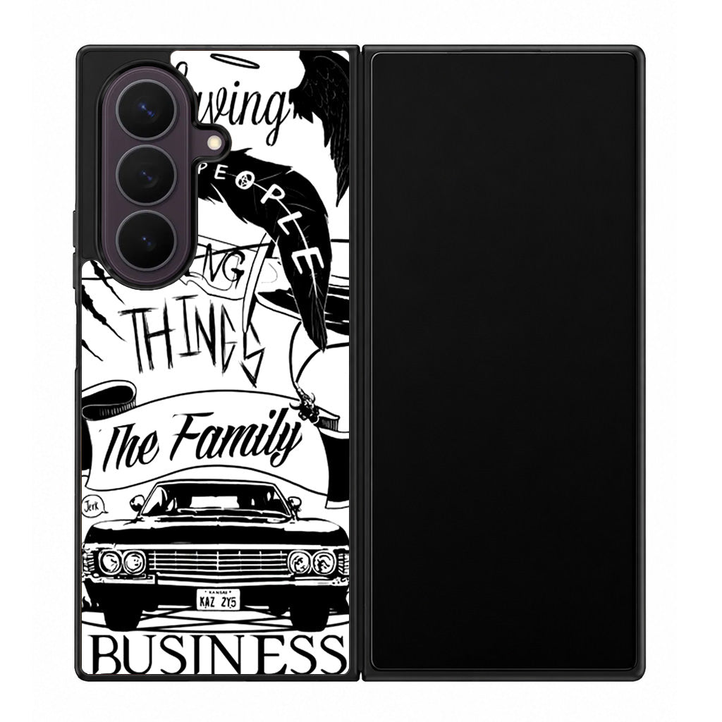 Supernatural Family Business Saving People Samsung Galaxy Z Fold 8 Ultra Case