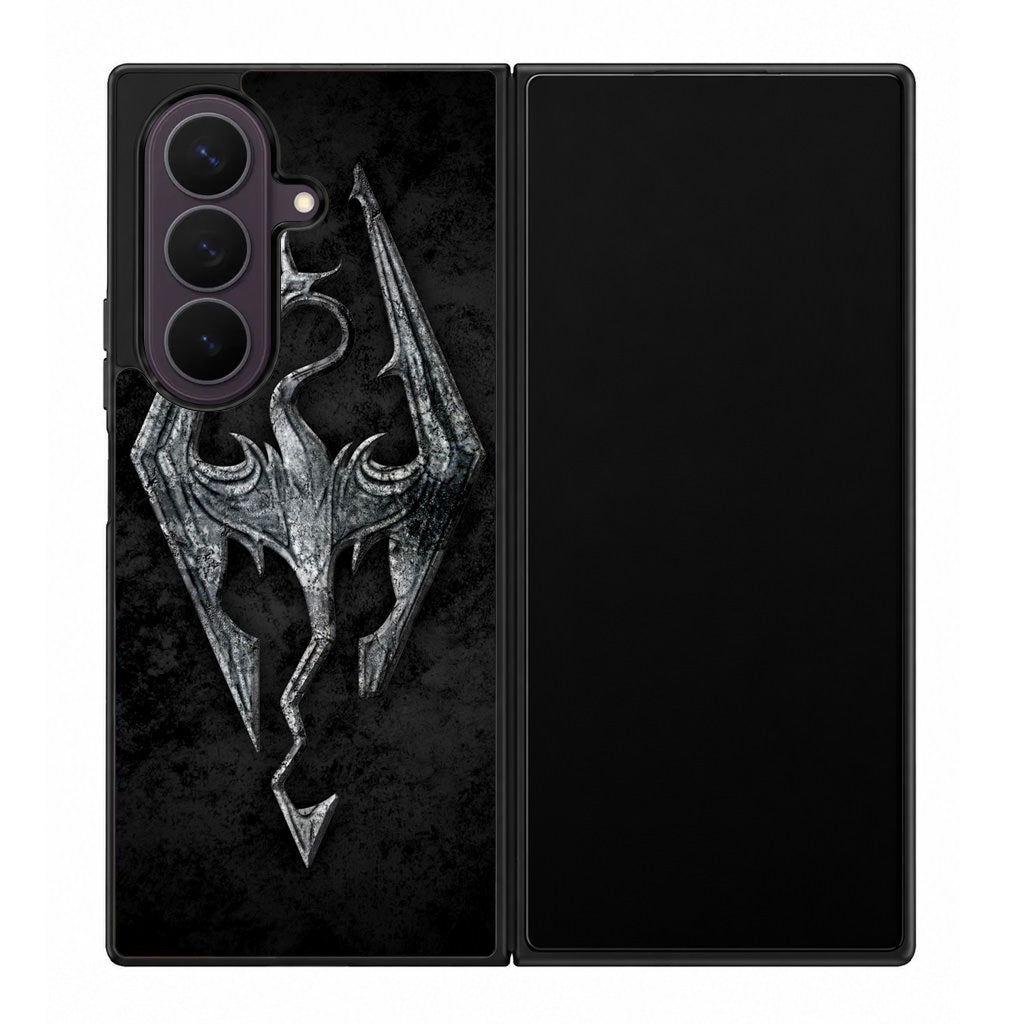 The Elder Scrolls V Skyrim Logo Samsung Galaxy Z Fold 8 Ultra Case