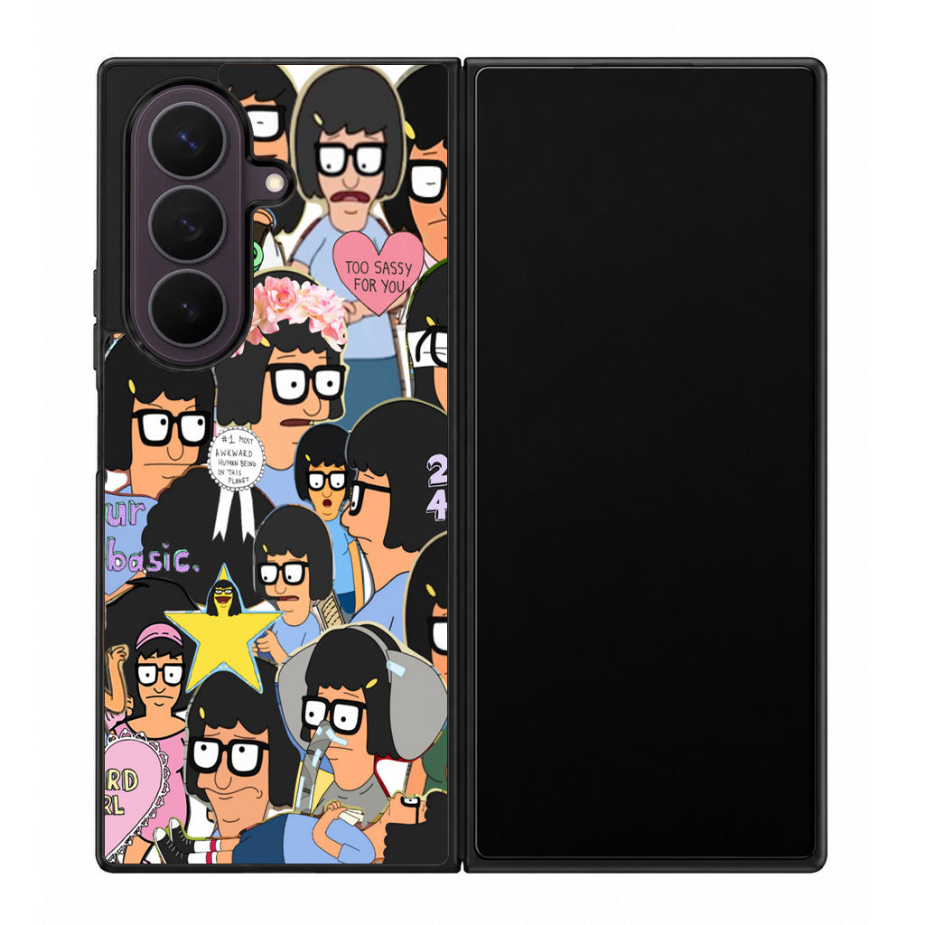Tina Belcher Collage Samsung Galaxy Z Fold 8 Ultra Case