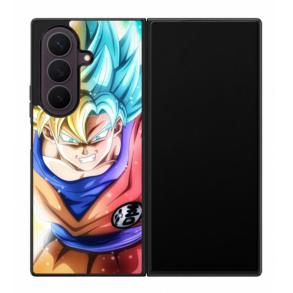 Goku SSJ 1 to SSJ Blue Samsung Galaxy Z Fold 8 Ultra Case