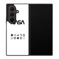 NASA Minimalist White Samsung Galaxy Z Fold 8 Ultra Case