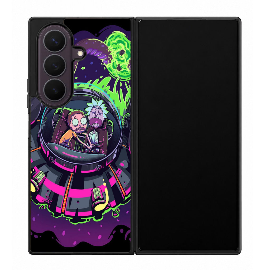 Rick And Morty Spaceship Samsung Galaxy Z Fold 8 Ultra Case
