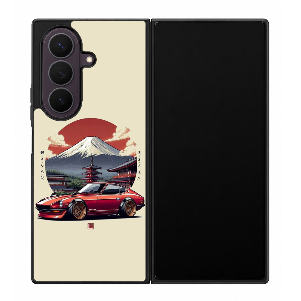 Fuji Fastback Racing the Rising Sun Samsung Galaxy Z Fold 8 Ultra Case