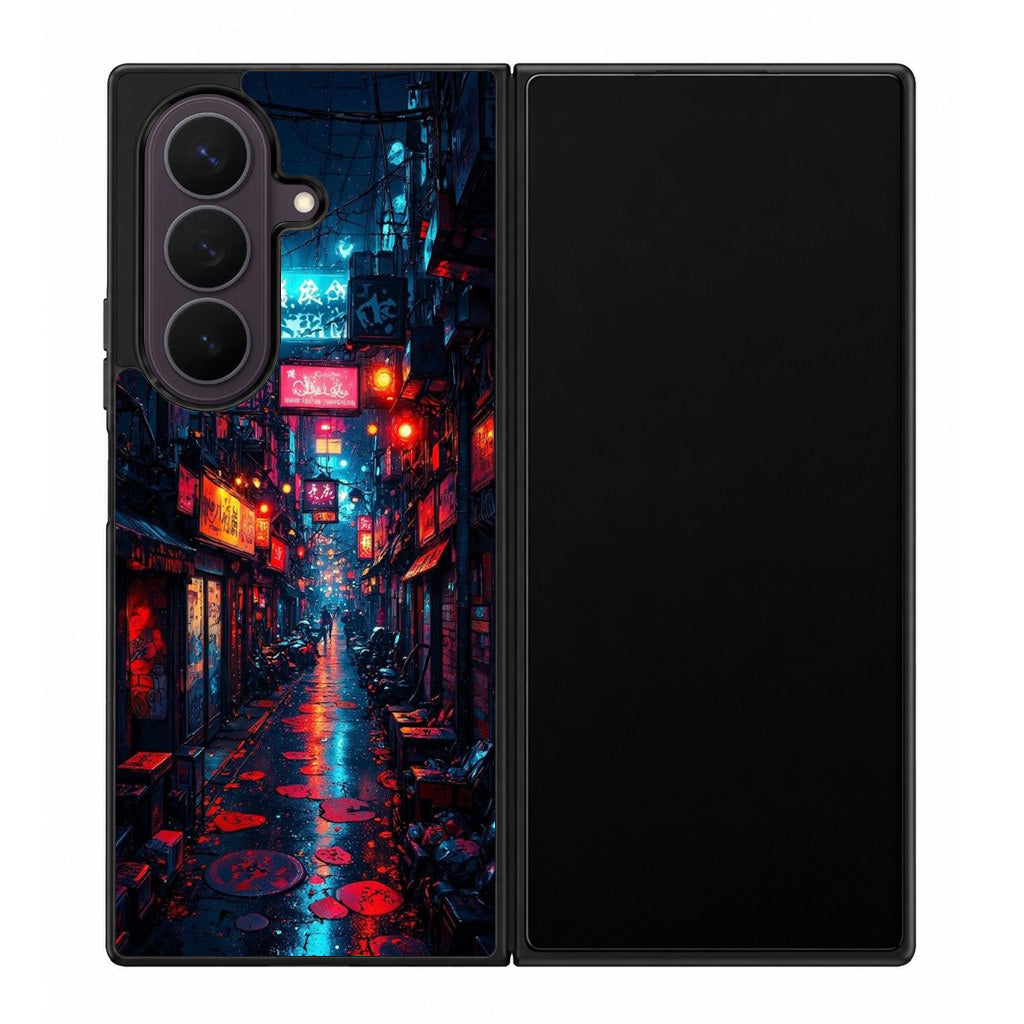Neon Veins Of The Cyber City Samsung Galaxy Z Fold 8 Ultra Case