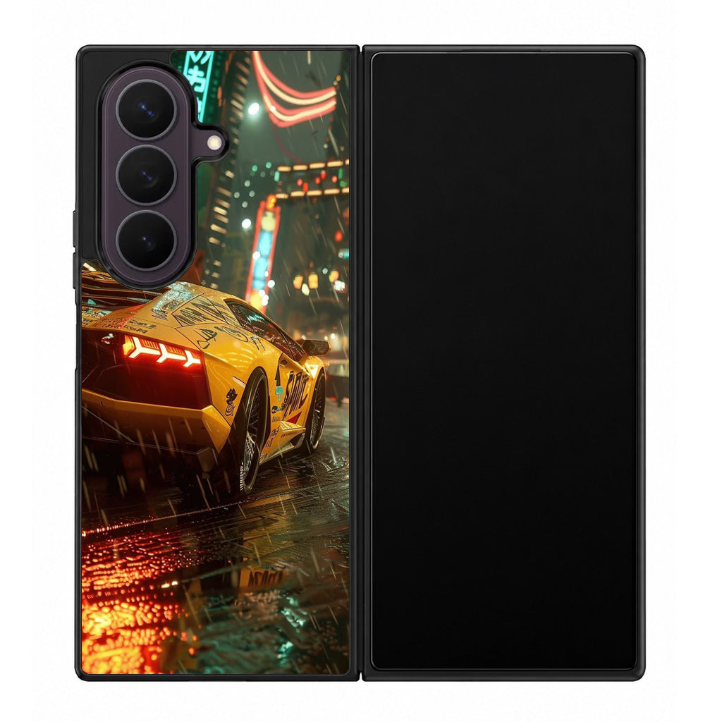 Night Drift Thunder Neon Streets Samsung Galaxy Z Fold 8 Ultra Case