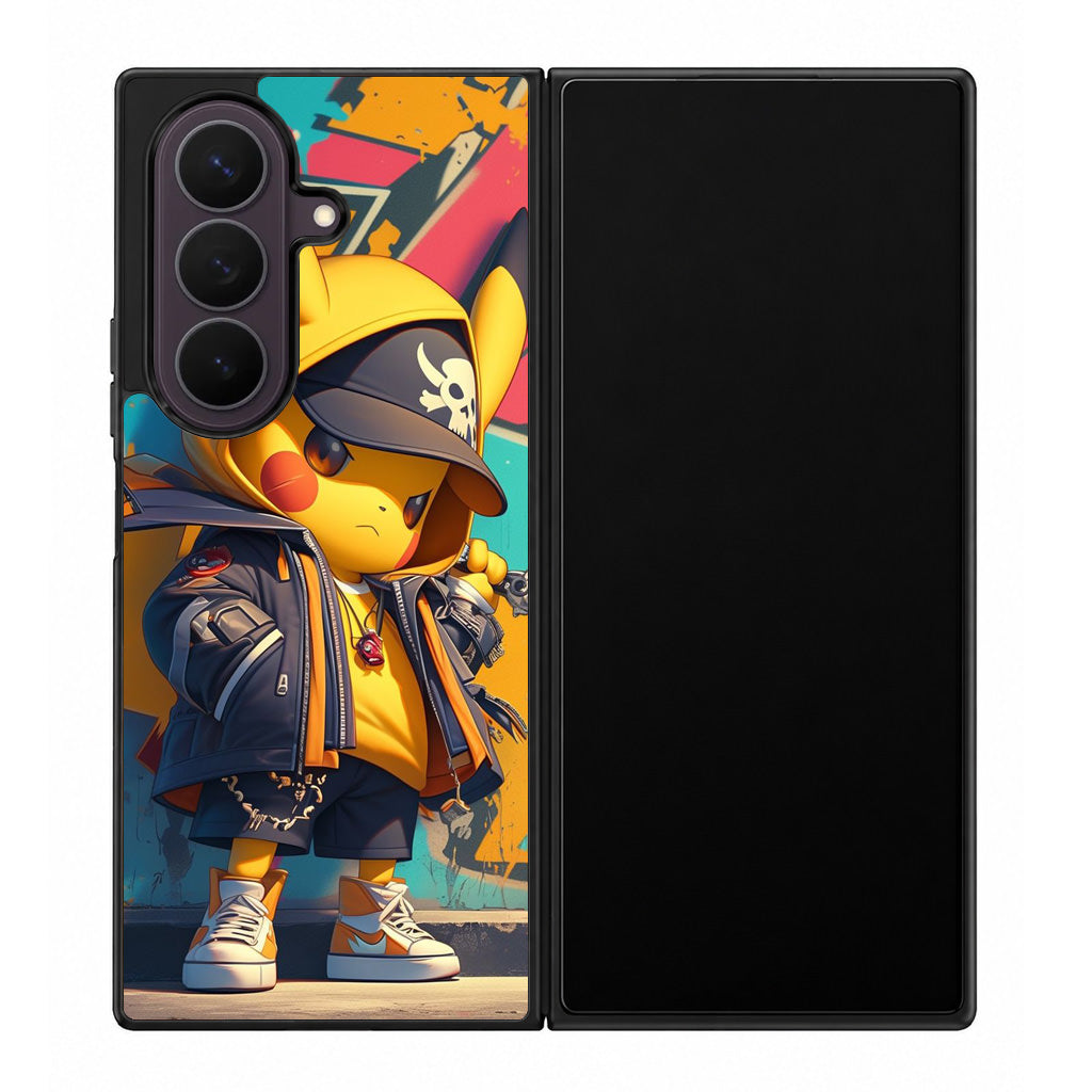 Pikachu Street Rebellion Samsung Galaxy Z Fold 8 Ultra Case