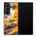 Turbo Dreams in Neon Palms Samsung Galaxy Z Fold 8 Ultra Case