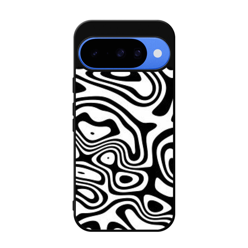 Abstract Black and White Background Google Pixel 10 Case