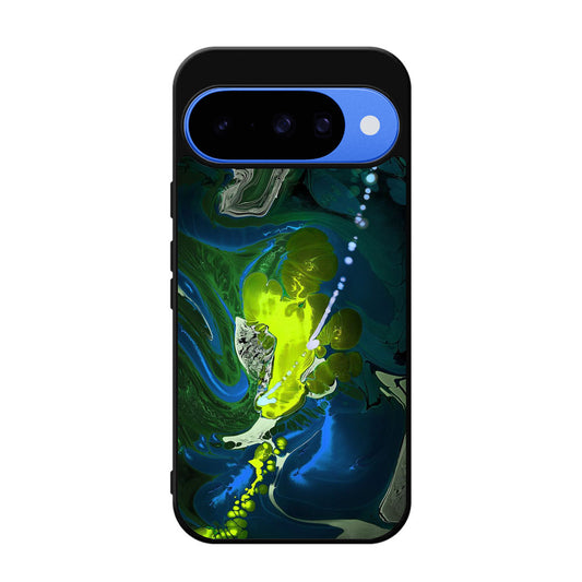 Abstract Green Blue Art Google Pixel 10 Case