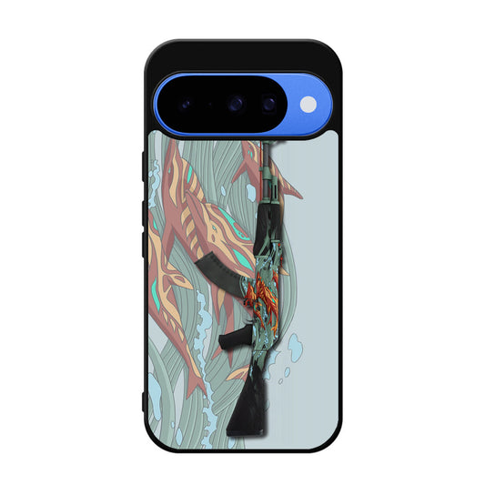 AK-47 Aquamarine Revenge Google Pixel 10 Case