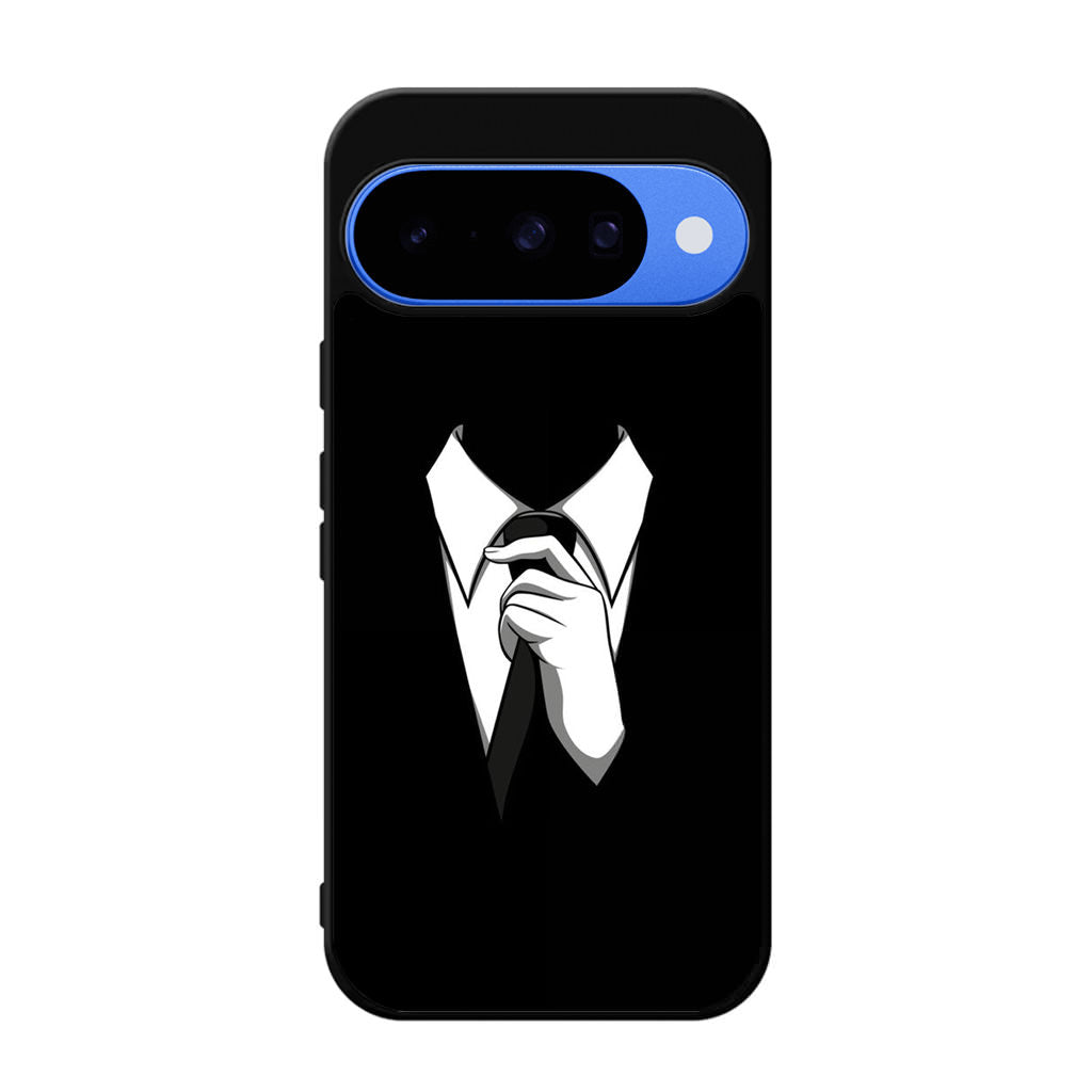 Anonymous Black White Tie Google Pixel 10 Case