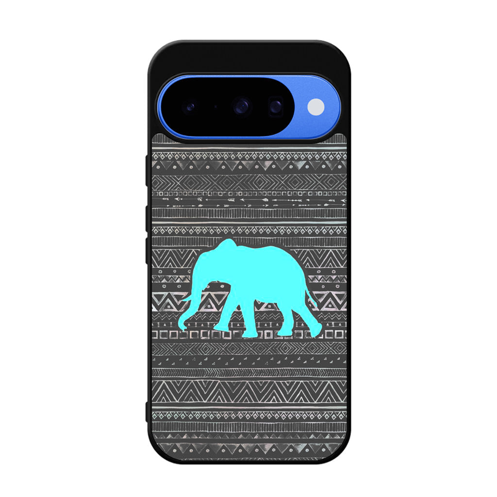 Aztec Elephant Turquoise Google Pixel 10 Case