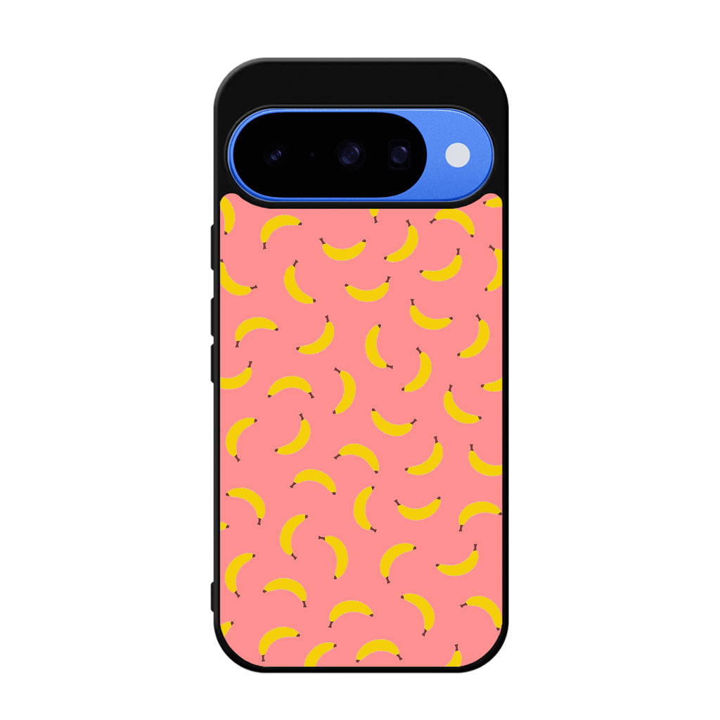 Bananas Fruit Pattern Pink Google Pixel 10 Case