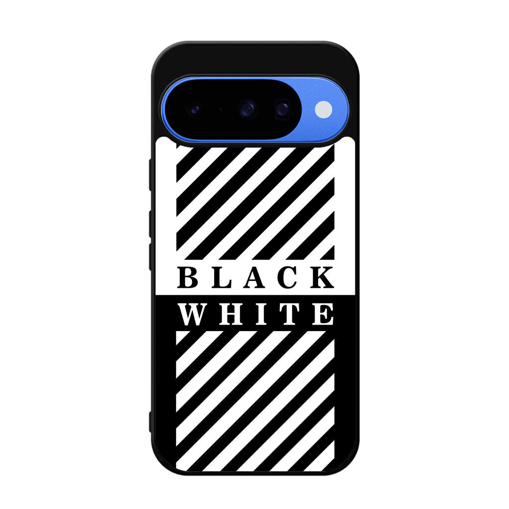 Black White Stripes Google Pixel 10 Case
