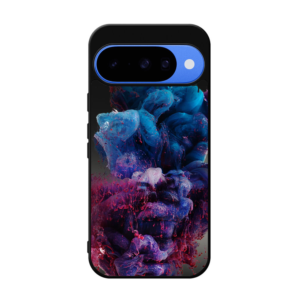 Colorful Dust Art on Black Google Pixel 10 Case