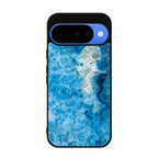 Navy Blue Marble Google Pixel 10 Case