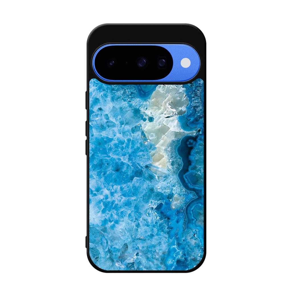 Navy Blue Marble Google Pixel 10 Case