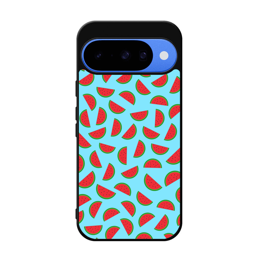 Watermelon Fruit Pattern Blue Google Pixel 10 Case
