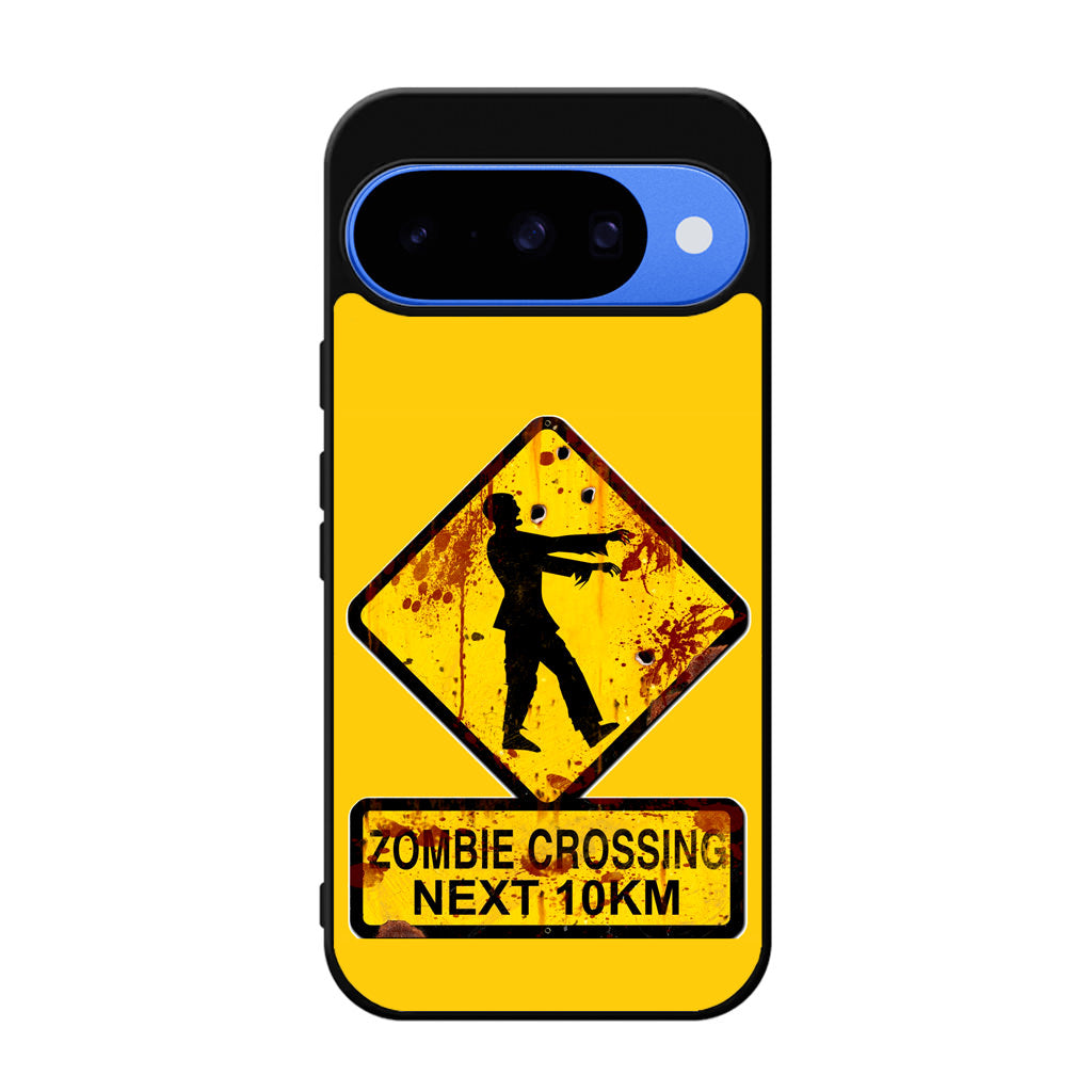 Zombie Crossing Sign Google Pixel 10 Case