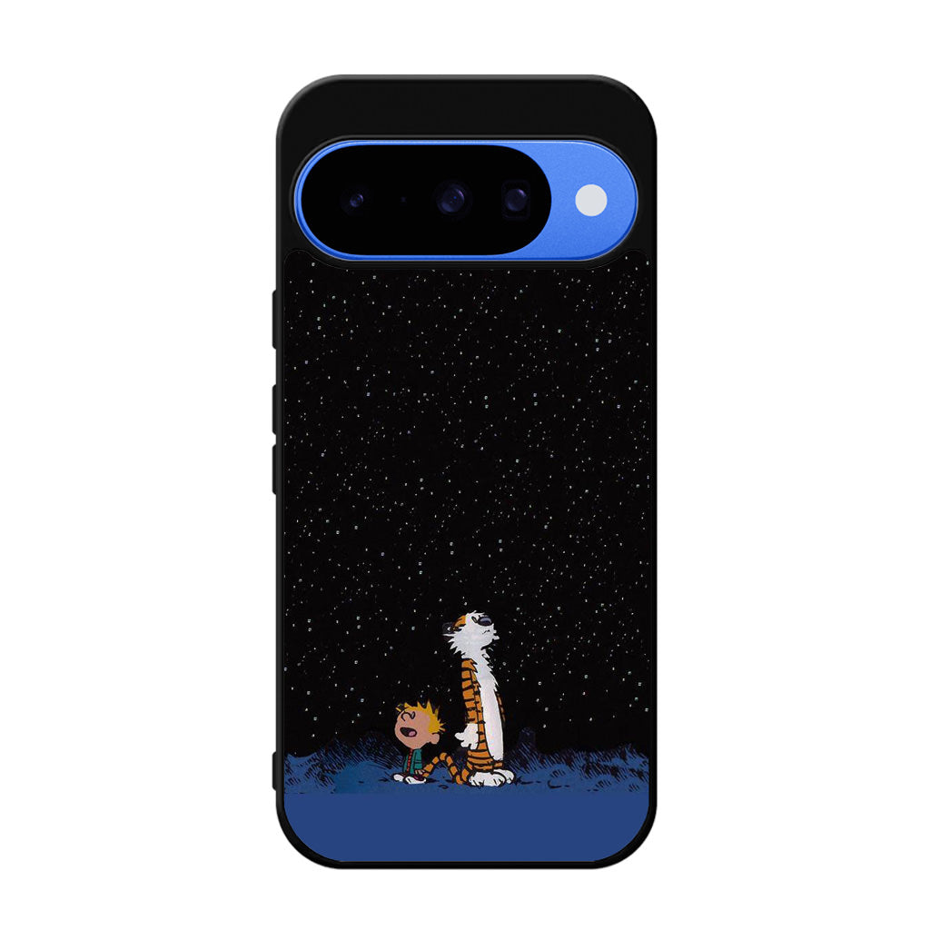 Calvin and Hobbes Space Google Pixel 10 Case