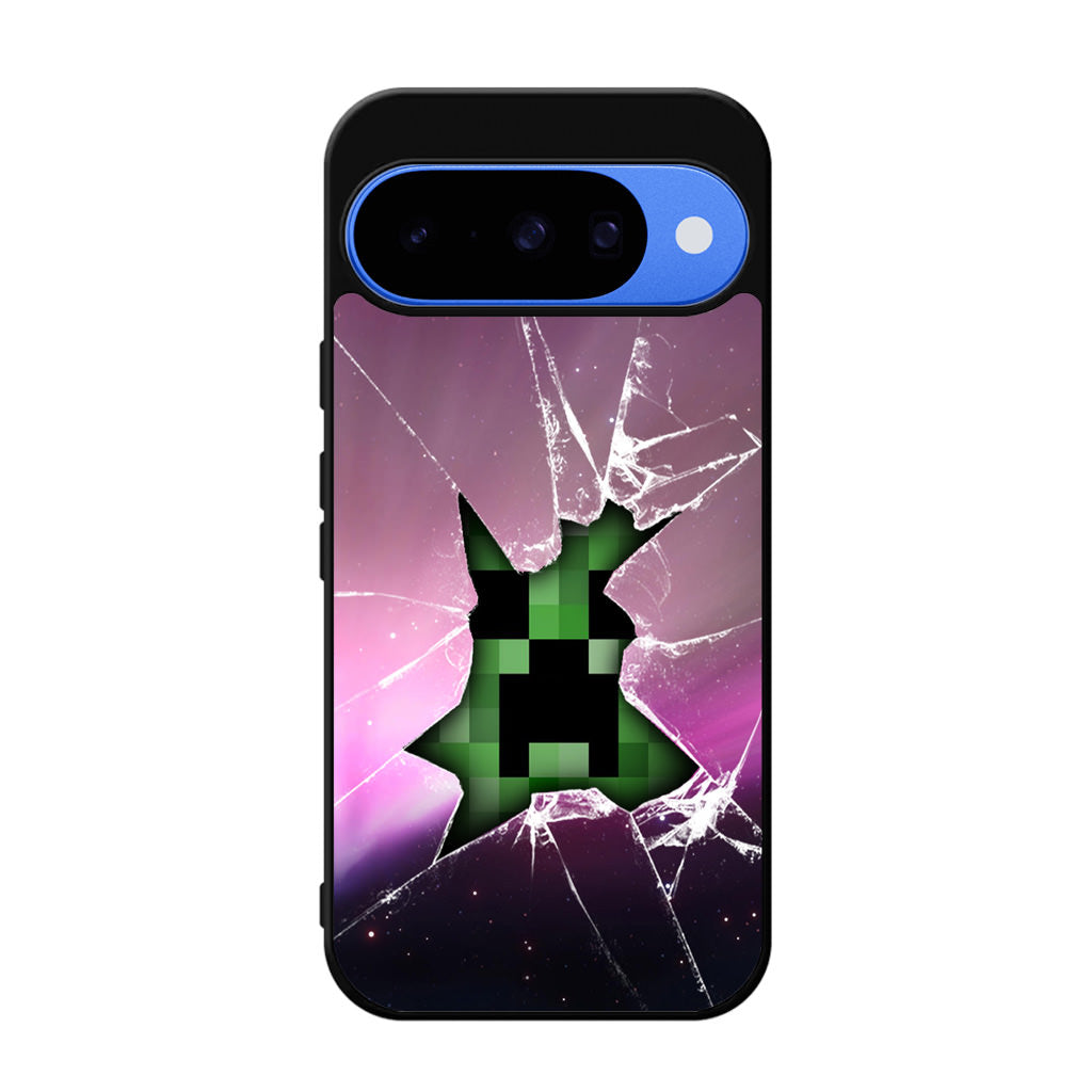 Creeper Glass Broken Violet Google Pixel 10 Case