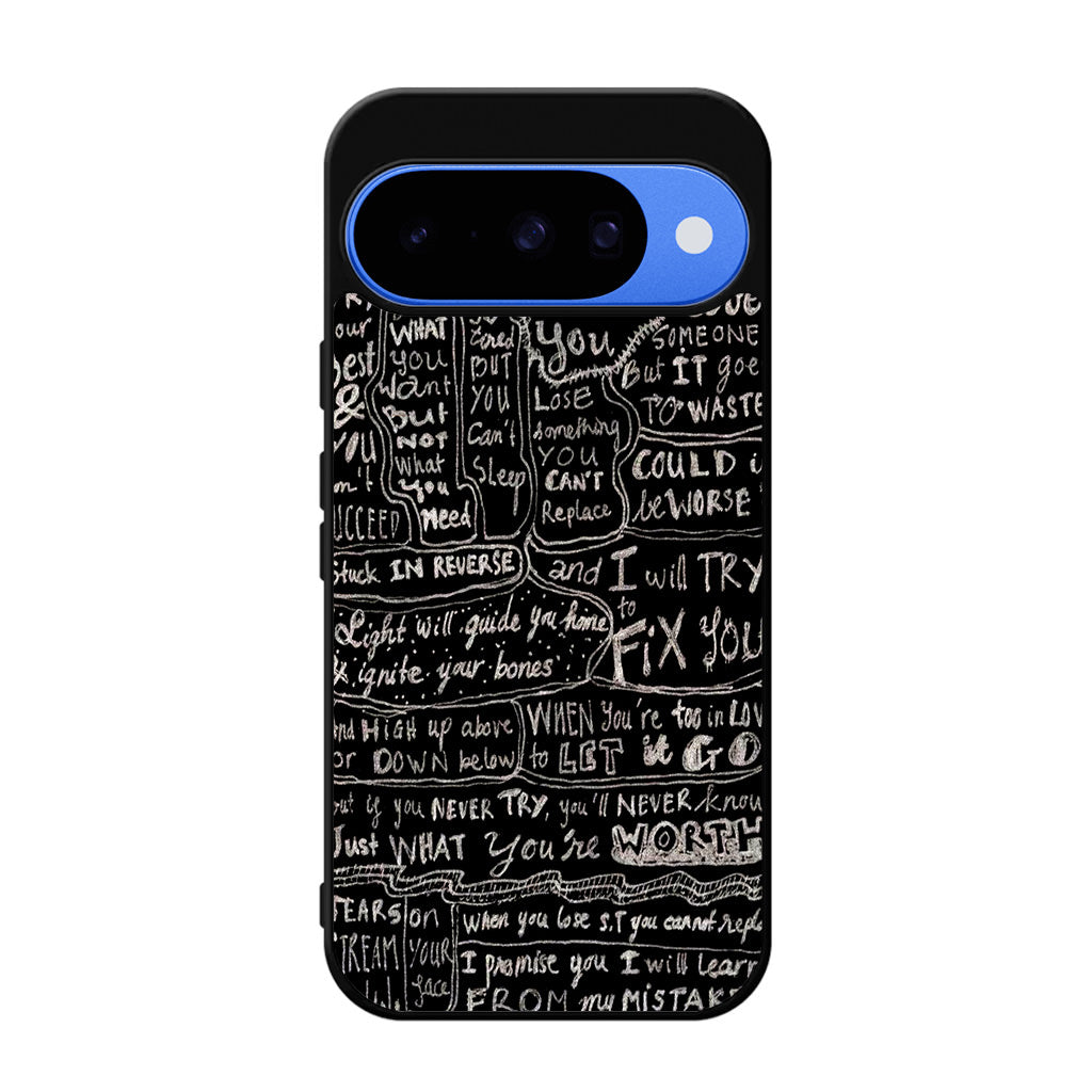 Fix You Lyrics Google Pixel 10 Case
