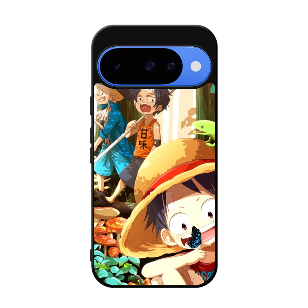 One Piece Little Sabo Ace Luffy Cute Google Pixel 10 Case