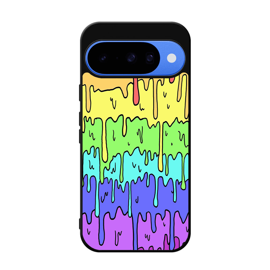 Pastel Kawaii Melting Rainbow Google Pixel 10 Case