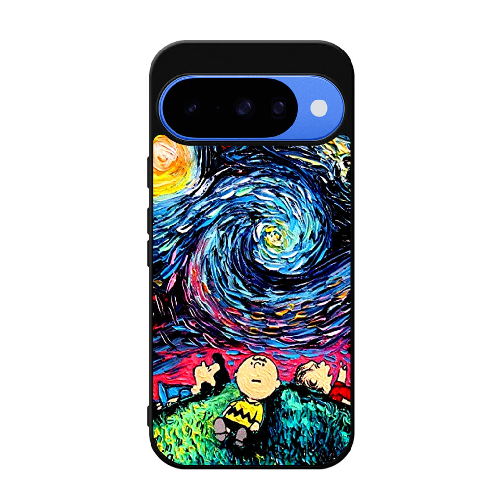 Peanuts At Starry Night Google Pixel 10 Case