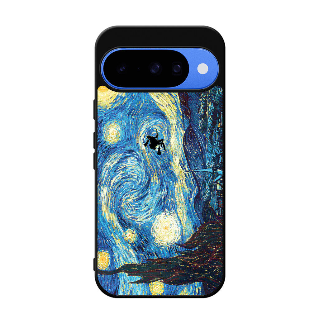 Witch Flying In Van Gogh Starry Night Google Pixel 10 Case