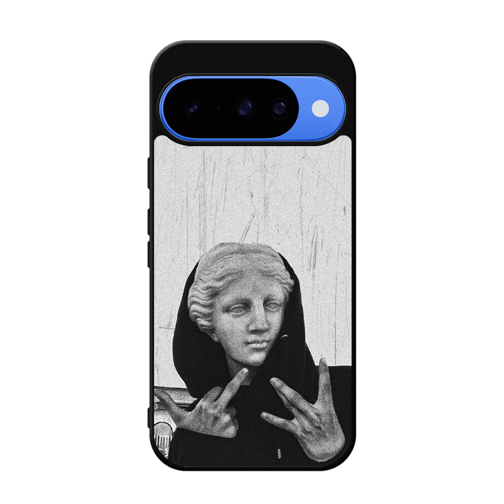 Greek Statue Wearing Hoodie Google Pixel 10 Case