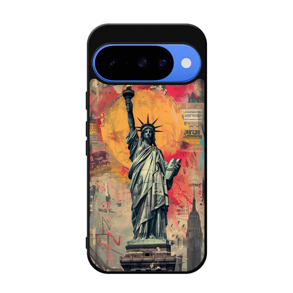 Canvas Art Statue of Liberty Google Pixel 10 Case